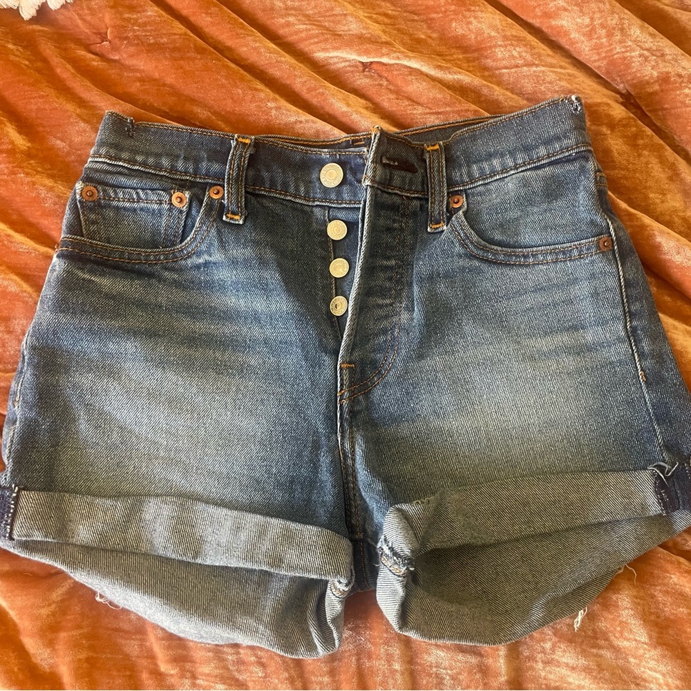 Levi’s denim shorts with button down fly